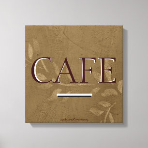 ヴィンテージカフェキッチンキャンバスアートプリントセピアつる植物 キャンバスプリント