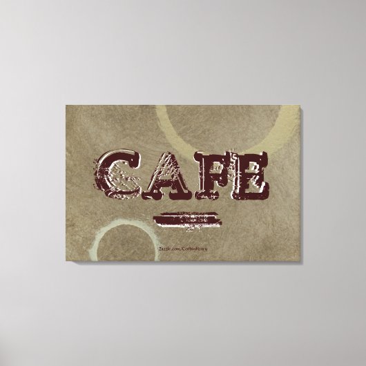ヴィンテージカフェキッチンキャンバス印刷 – 2円 キャンバスプリント (正面)