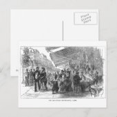 ヴィンテージカフェブルバードモンマルトルパリポストカード ポストカード (正面/裏面)