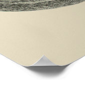 ヴィンテージカフェレーサーオートバイインプリント 図解入りの、写真付きの ポスター (角)