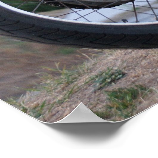 ヴィンテージカフェレーサーブラットモーターサイクル70s 2 ポスター (角)