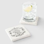 ヴィンテージカフェ広告 ストーンコースター (横)