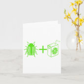 ヴィンテージカブトムイおもしろいン映画ホラーコスプレ カード (黄色い花)