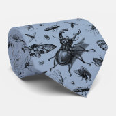 ヴィンテージカブトムシ飛んでいる・昆虫昆虫学ブルー ネクタイ (ロール)