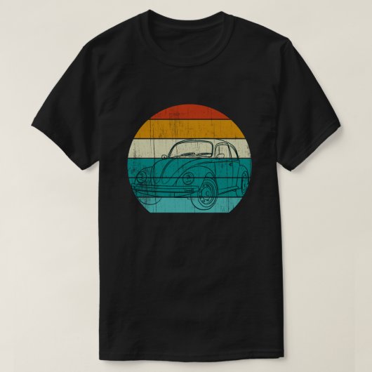 ヴィンテージカブトムシBug Car 2 Tシャツ (デザイン正面)