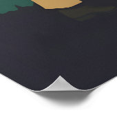 ヴィンテージカブール、アフガニスタン旅行ポスター ポスター (角)