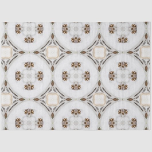 ヴィンテージカプチーノコーヒーパステルクリスマスNo 10 薄葉紙 (正面)