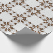 ヴィンテージカプチーノコーヒーパステルクリスマスNo 12 ラッピングペーパー (角)