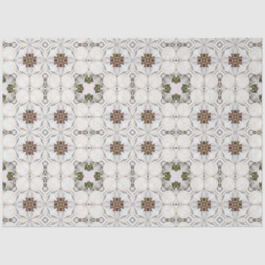 ヴィンテージカプチーノコーヒーパステルクリスマスNo 19 薄葉紙 (正面)