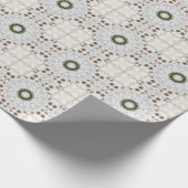 ヴィンテージカプチーノコーヒーパステルクリスマスNo 20 ラッピングペーパー (角)