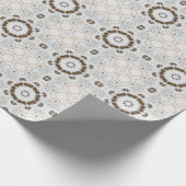 ヴィンテージカプチーノコーヒーパステルクリスマスNo 2 ラッピングペーパー (角)