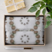 ヴィンテージカプチーノコーヒーパステルクリスマスNo 2 薄葉紙 (ギフト)