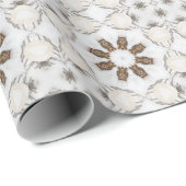 ヴィンテージカプチーノコーヒーパステルクリスマスNo 3 ラッピングペーパー (ロールコーナー)