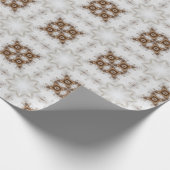 ヴィンテージカプチーノコーヒーパステルクリスマスNo 5 ラッピングペーパー (角)