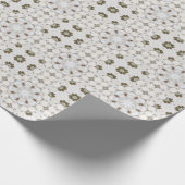 ヴィンテージカプチーノコーヒーパステルクリスマスNo 6 ラッピングペーパー (角)