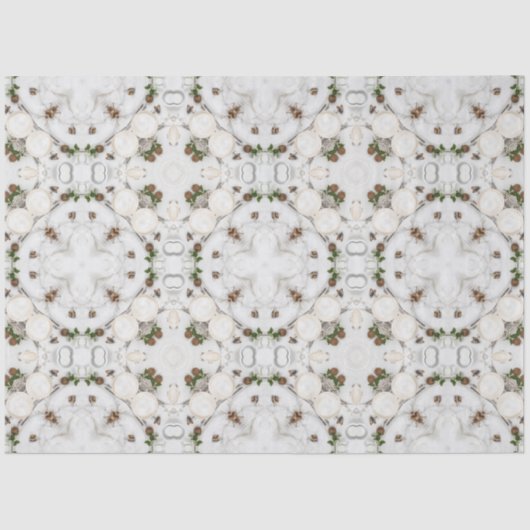 ヴィンテージカプチーノコーヒーパステルクリスマスNo 7 薄葉紙 (正面)