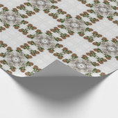 ヴィンテージカプチーノコーヒーパステルクリスマスNo 9 ラッピングペーパー (角)