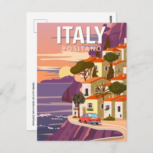 ヴィンテージカプリイタリアソレント ポストカード (正面/裏面)