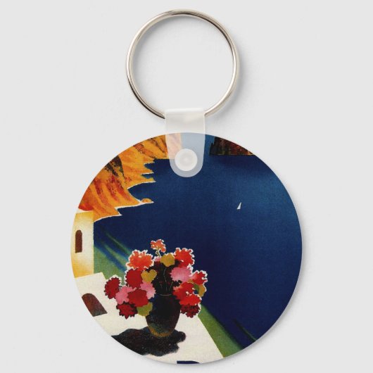 ヴィンテージカプリイタリアトラベル キーホルダー (正面)