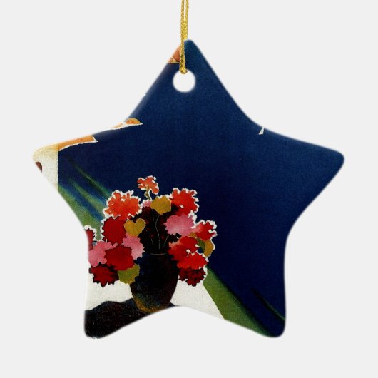 ヴィンテージカプリイタリアトラベル セラミックオーナメント (正面)