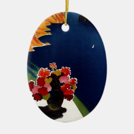 ヴィンテージカプリイタリアトラベル セラミックオーナメント (正面)