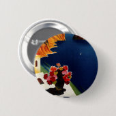 ヴィンテージカプリイタリアトラベル 缶バッジ (正面&裏面)