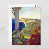 ヴィンテージカプリイタリア旅行はがき ポストカード (正面/裏面)