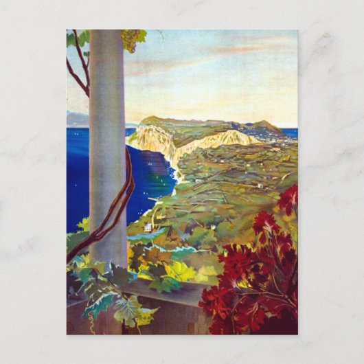 ヴィンテージカプリイタリア旅行はがき ポストカード (正面)