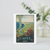 ヴィンテージカプリイタリア旅行広告 ポストカード (スタンド正面)