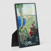 ヴィンテージカプリナポリItaly旅行ポスター フォトプラーク (側面)