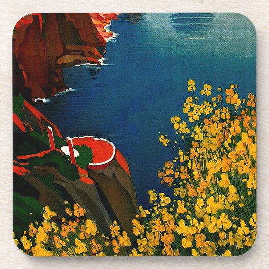 ヴィンテージカプリリゾラデルソレイタリア コースター (正面)