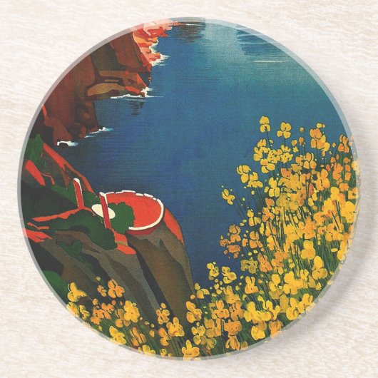 ヴィンテージカプリリゾラデルソレイタリア コースター (正面)