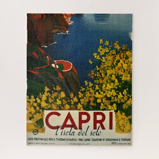 ヴィンテージカプリリゾラデルソレイタリア ジグソーパズル (縦)