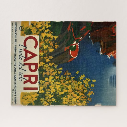 ヴィンテージカプリリゾラデルソレイタリア ジグソーパズル (横)