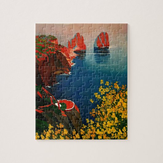 ヴィンテージカプリリゾラデルソレイタリア ジグソーパズル (縦)