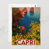 ヴィンテージカプリリゾラデルソレイタリア ポストカード (正面/裏面)