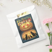 ヴィンテージカボチャに隠れるハロウィーンの子ども フェイバーバッグ (封をした状態)
