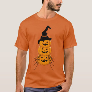 ヴィンテージカボチャのシーンのハロウィーンの愛のためのハロウィーン Tシャツ
