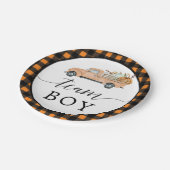 ヴィンテージカボチャのトラック性別の紙プレート ペーパープレート (アングル)