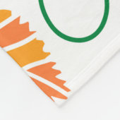 ヴィンテージカボチャイラストレーションセットを白地で分離 フリースブランケット (角)