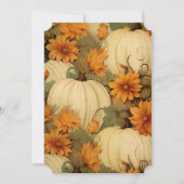 ヴィンテージカボチャハローウィンパーティ 招待状 (裏面)