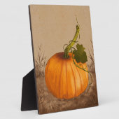 ヴィンテージカボチャ水彩画 フォトプラーク (側面)