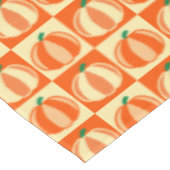 ヴィンテージカボプキンオレンジタータンチェック格子感謝祭 テーブルクロス (アングル)