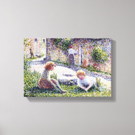 ヴィンテージカミーユ・ピサロ・チルドレン・オン・ザ・ファーム キャンバスプリント