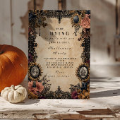 ヴィンテージカメオゴシックハロウィーン 招待状