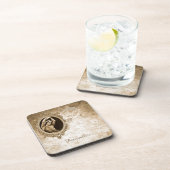 ヴィンテージカメオ踊りガールパーソナライズされた コースター (右側)