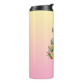 ヴィンテージカメラかわいらし花水彩 タンブラー (回転左)