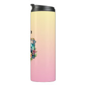 ヴィンテージカメラかわいらし花水彩 タンブラー (回転右)