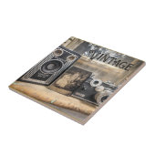 ヴィンテージカメラとフォトプリント タイル (側面)