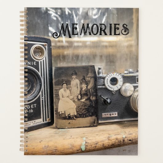 ヴィンテージカメラとヴィンテージプリント プランナー手帳 (正面)